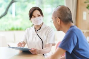医療的サービスが提供されている